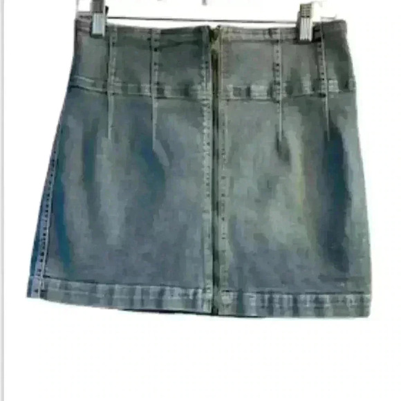 Free People Virgo denim yoked skirt size 31 - Picture 5 of 8